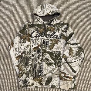 Cabelas Whote Camo Hoodie